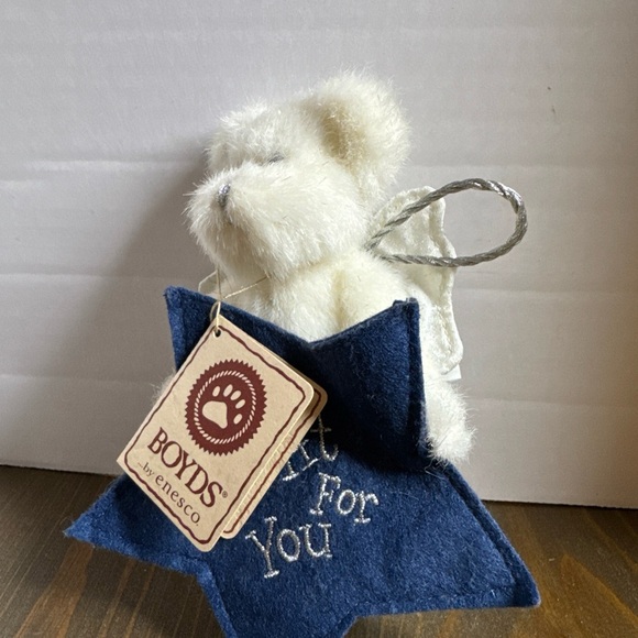 Boyds bear angel with wings by Enesco 5.5” thinkin of ya series NWT - Picture 5 of 7